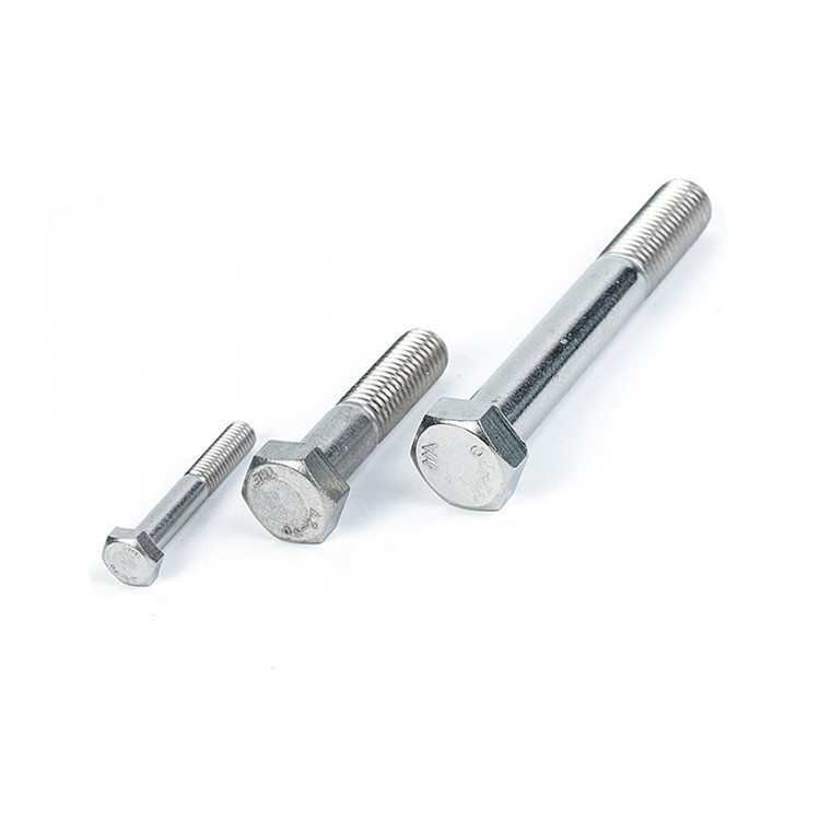 Customizable Size M8 M10 M12 M16 Stainless Steel Thread Hexagonal Head Bolt for Valve Bolts