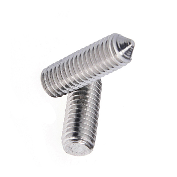 Customer needs A-level zinc plated hexagon socket set screw with full thread type