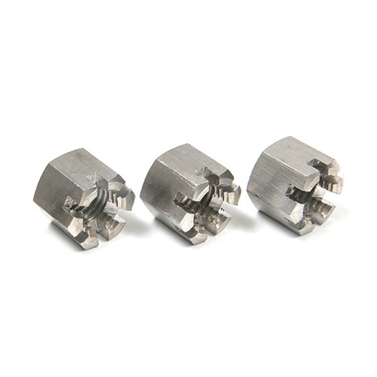 DIN935 DIN937 Stainless Steel 304 32750 2205 Heavy Duty Castle Lock Hex Slotted Nuts