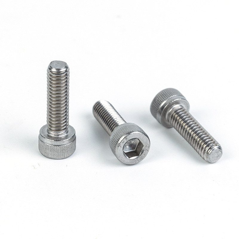 A-Level Strength Grade Hex Socket Head Bolts with Machine Thread and Knurled Round Head
