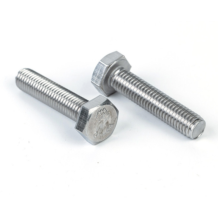 GB Standard Stainless Steel Hex Head Bolts with Full Thread Grade 8.8 Carbon Steel