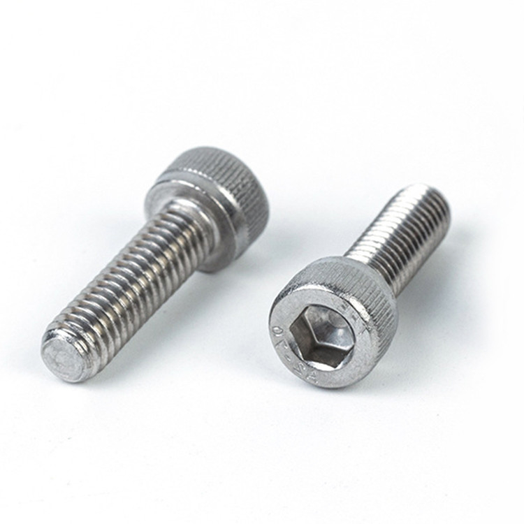 Plain Finish 304 Stainless Steel Hexagon Socket Screws M4/M5/M6/M8/M10/M12 for Construction