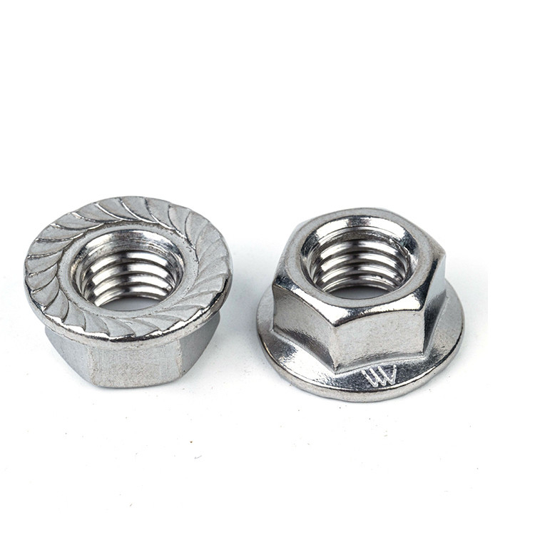 Stainless Steel Flange Nuts DIN6923 M4 M5 M6 M8 M10 M12 M14 M16 with DIN6923 Standard