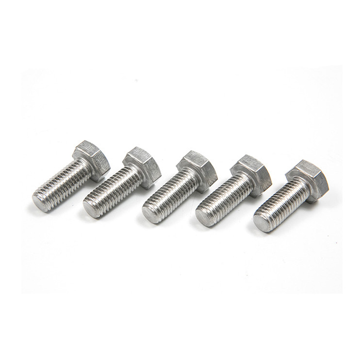 DIN933 A2-70 M3 M4 M5 M6 M8 Hex Head Bolt Fully Threaded Stainless Steel for Wear and Corrosion Resistance