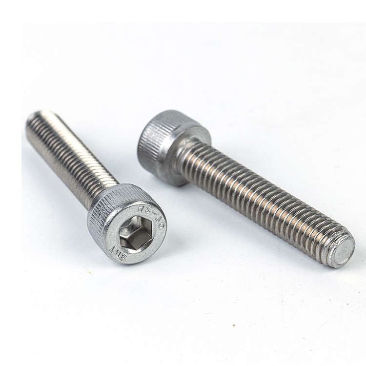 Fastener Production Strength A-Level 304/316 Hexagon Socket Screws with Plain Finish