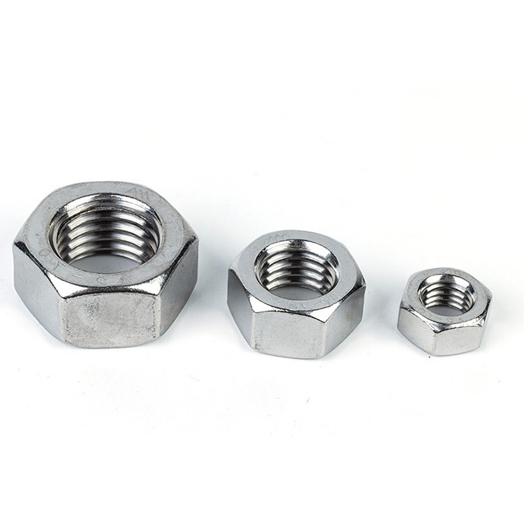 Standard Other OEM Customized Hexagon Nut Rhombus Nut DIN934 Stainless Steel Silver color
