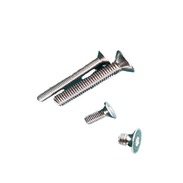 Plain Finish Custom Screws DIN7991 Aluminum Countersunk Hex Drive Flat Head M3 *16 Hex Socket DIN 7991