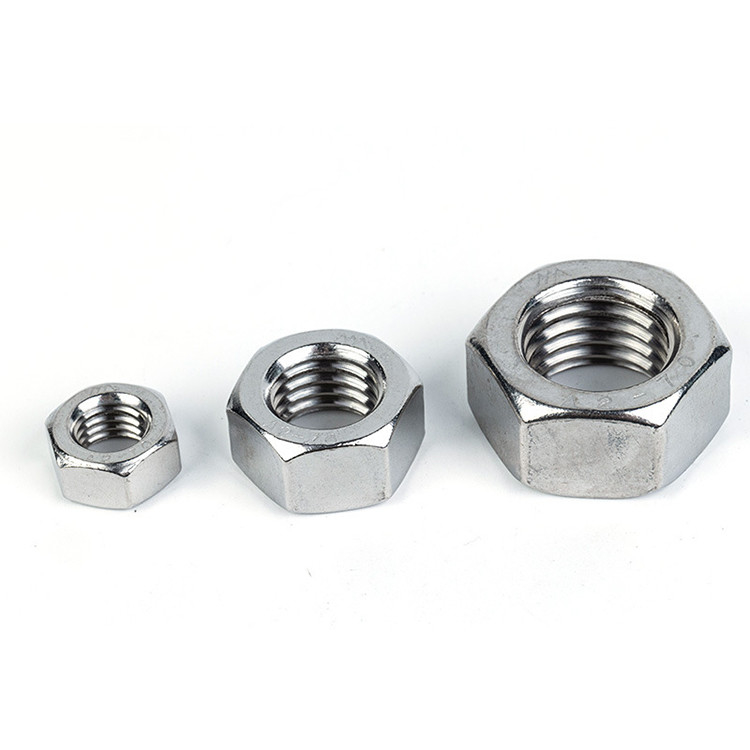 Stainless Steel Hexagon Head Nuts M3 M4 M5 M6 M8 M10 M12 M16 with ZINC PLATED Finish
