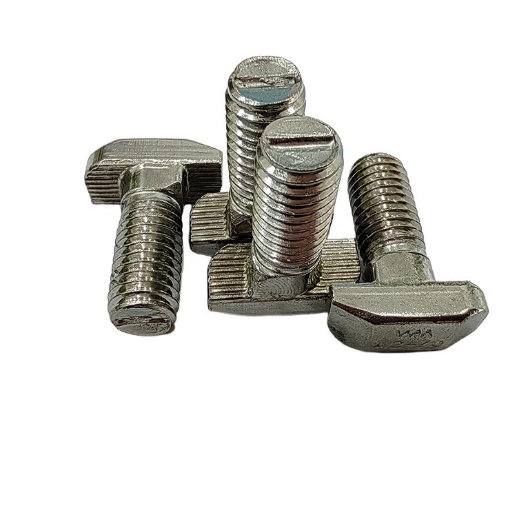 Plain Finish T Slot Bolt Screw Nut Fastener M5 M6 M8 M10 T Carbon Steel Stainless Steel