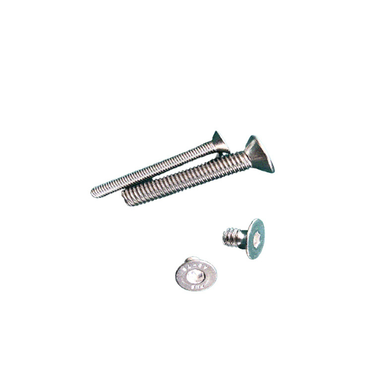 M2-M10 304 Stainless Steel Plum Blossom Security Screws Round Head Screws Without Pin with Column Core Pan Head Bolts Full Thread Type INCH