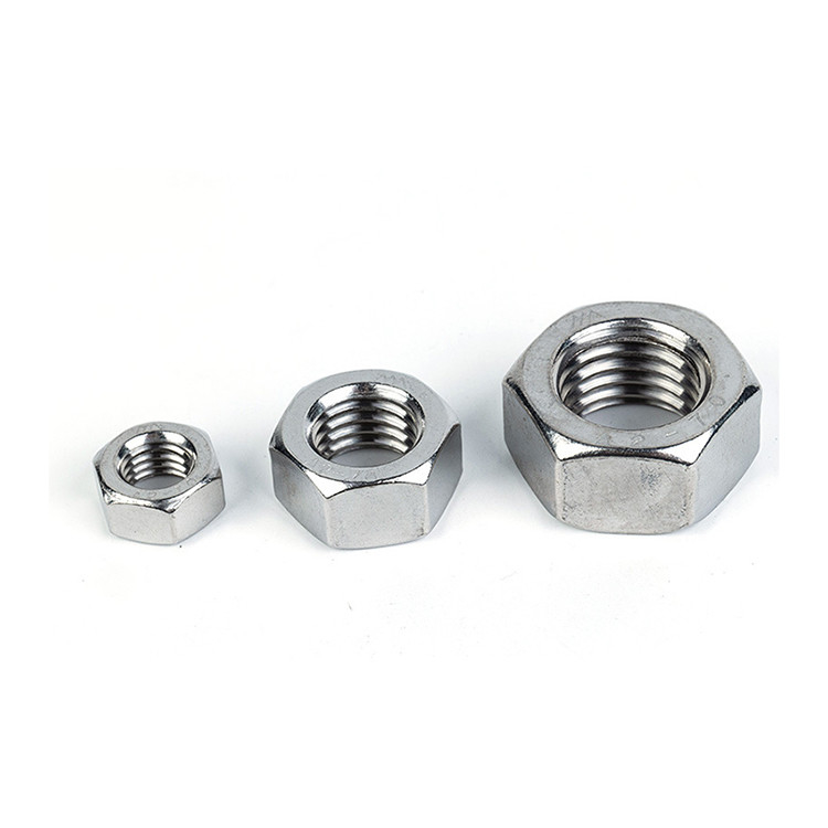 Hexagon Mounting Silver Nut Hex Coarse Thread Nuts Fine Stainless Steel Nut Top Choice
