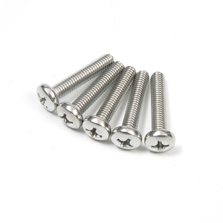 Stainless Steel Cross Phillips Round Pan Head Bolt Screw M3 M4 M5 M6 M8 GB818 304 A2-40