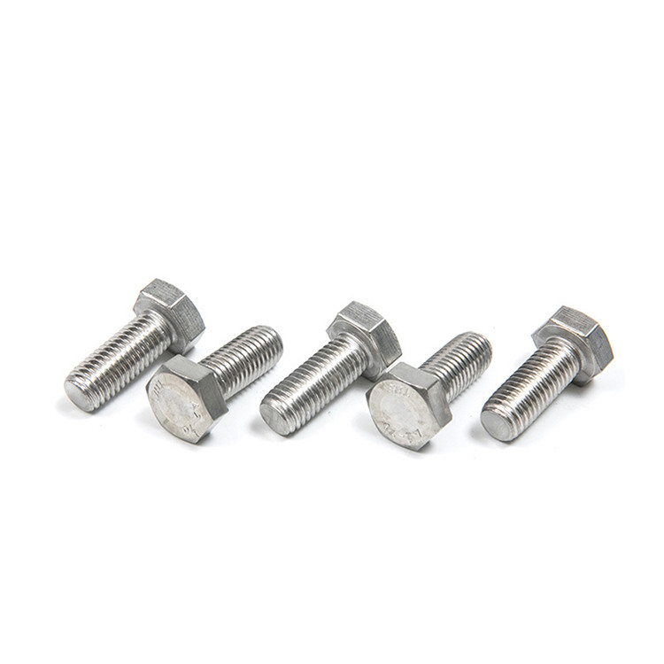 Custom Hex Full Thread Titanium Bolts M3 M5 M6 M8 with DIN Standard and Stainless Steel
