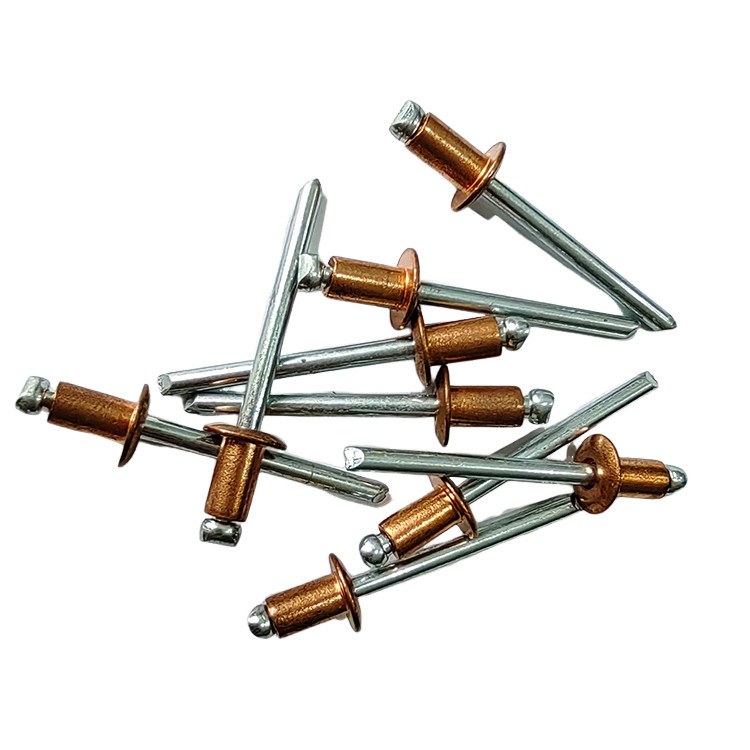 Uncoated Anti-vibration Brass Round Head Pop Rivets for Marine Automotive and Industrial Applications