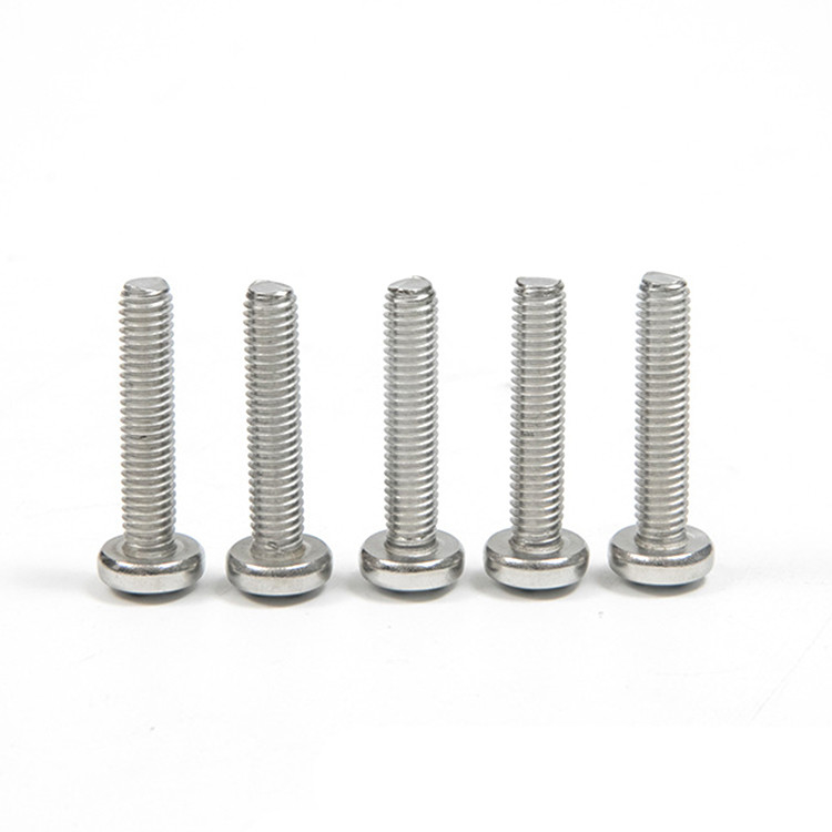 Plain Finish Stainless Steel Phillips Pan Head Screw GB818 M4 M5 M6 M8 M10 for Markets