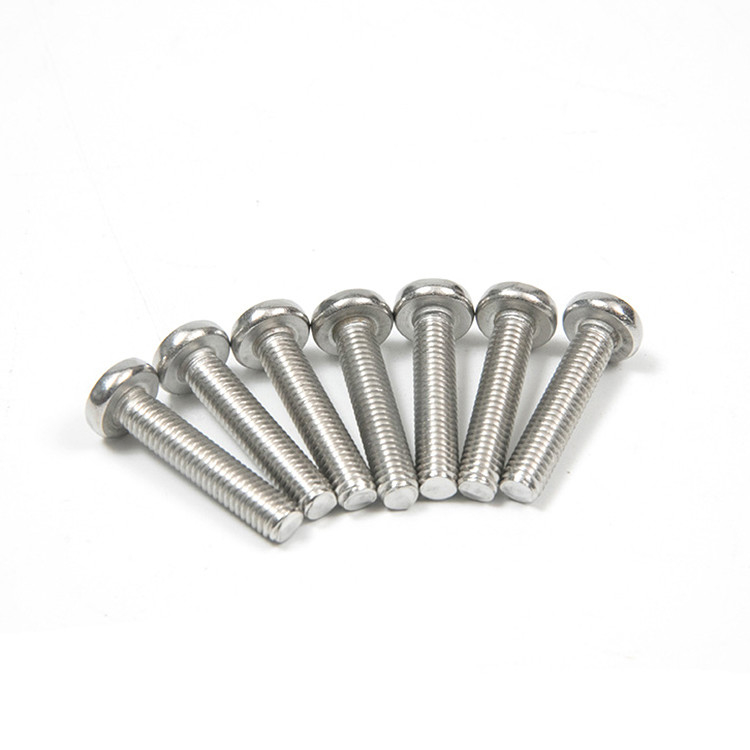Cross Head Stainless Steel Glue Patch Thread Locking Flat Head Machine Screws Full Thread