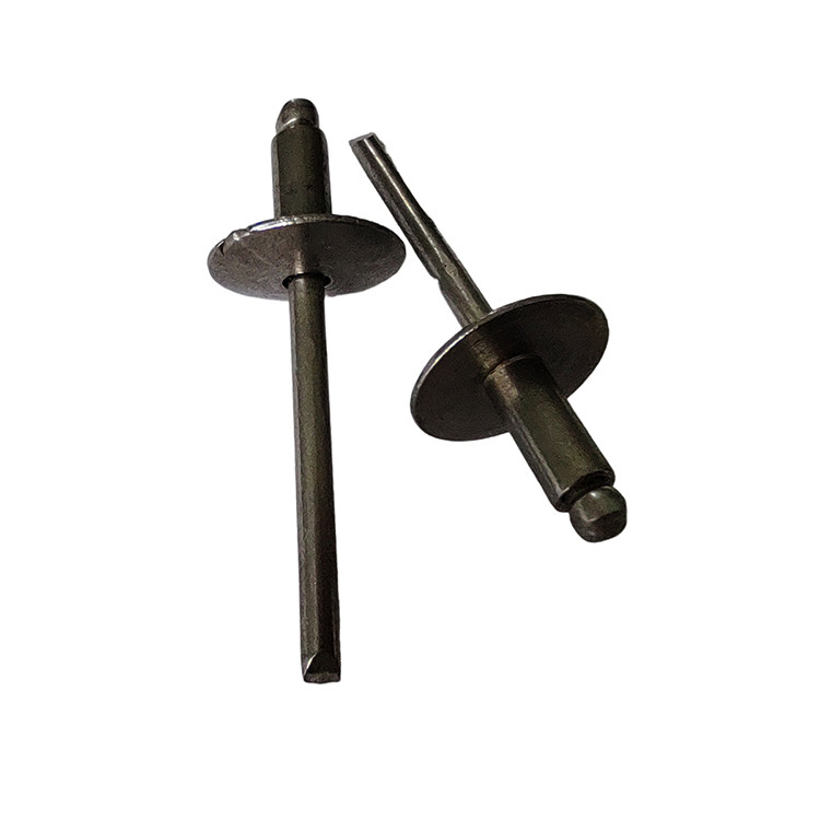 Open Type Aluminum-Iron Blind Fasteners with Large Brim Round Head and Superior Grip