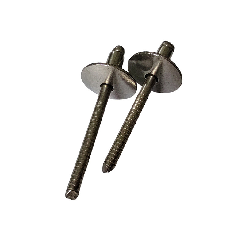 CNC Lathe Equipped Open Type Iron Blind Rivets Large Brim Round Head for Quick Assembly