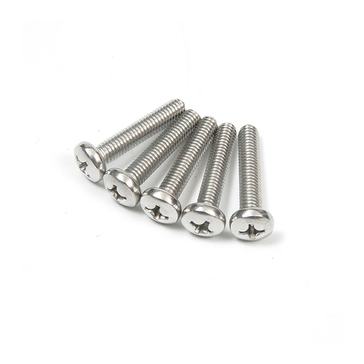 Full Thread Type M2 M2.5 M3 M4 M5 M6 M8 GB818 304 Stainless Steel Cross Phillips Round Pan Head Bolt Screw