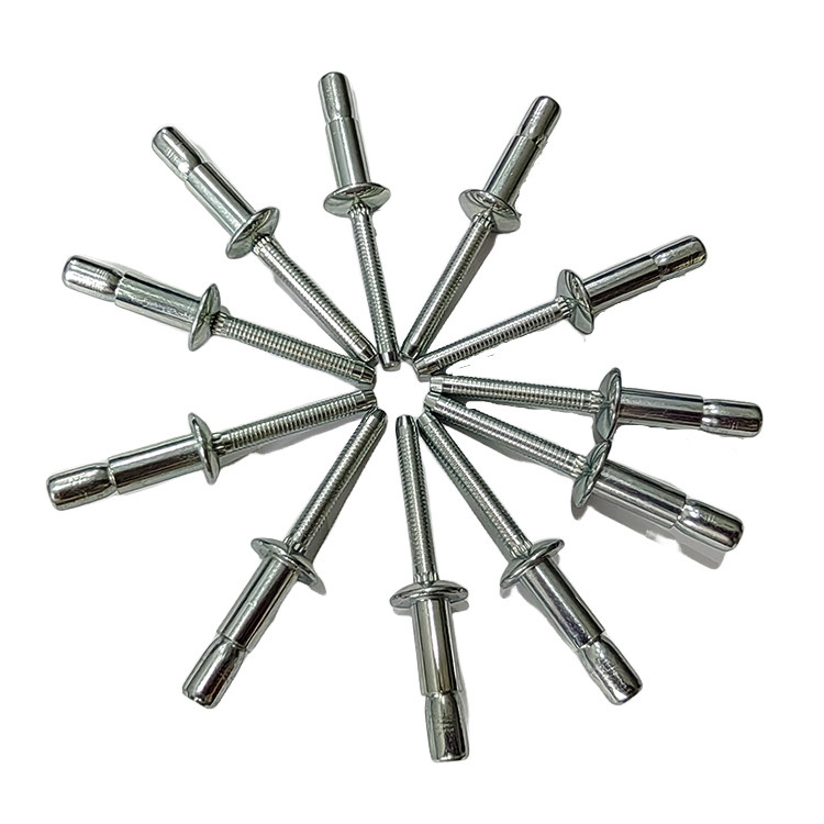 Carbon Steel Round Head Rivets with High Strength Anlock Type Blind Rivets on Alibaba