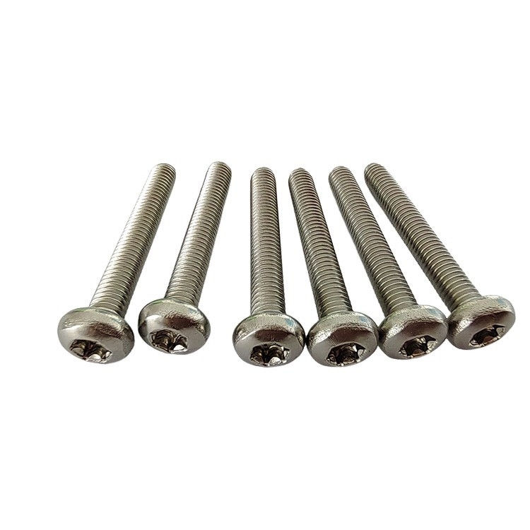 Full Thread Type Stainless Steel Tamper Proof Button Head Security Screws with Pin