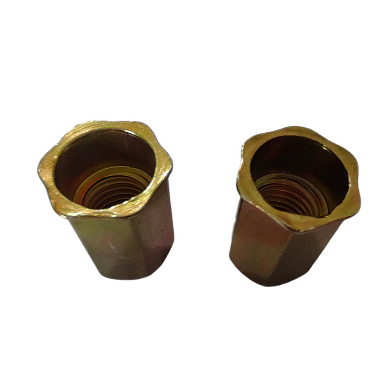 Metric Measurement System Small Head Full Hex Open Rivet Nut with Yellow Zinc Plating