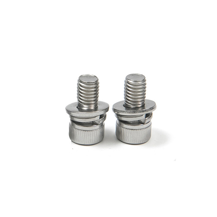 304 DIN912 Allen Key Bolt and Nut Flat Spring Washer Combination with Polished Finish