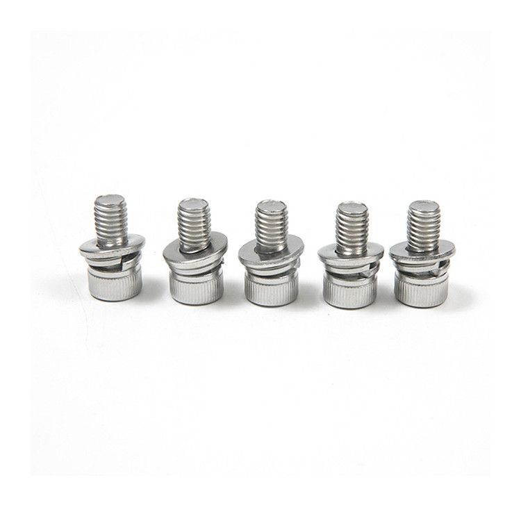 100% Inspected M5 M6 M8 Stainless Steel Allen Head Cap Screw Assembled With Washer Assortment
