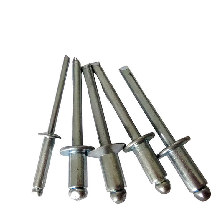 3.0mm Open End Blind Rivets for Nature/Color Iron Round Head Rivets in Bright Finish