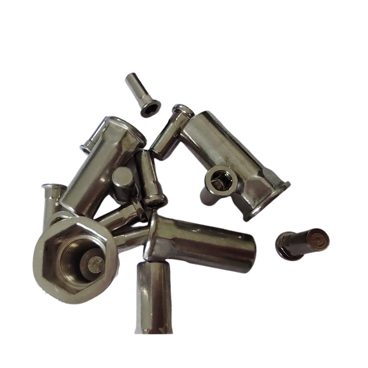 Stainless Steel Flat Head Semi-Hex Closed End Rivet Nut for Automotive Cadmium Plated