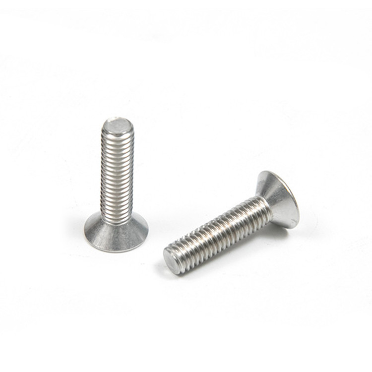 custom metal stainless steel csk countersunk screw flat head torx screw with pan head