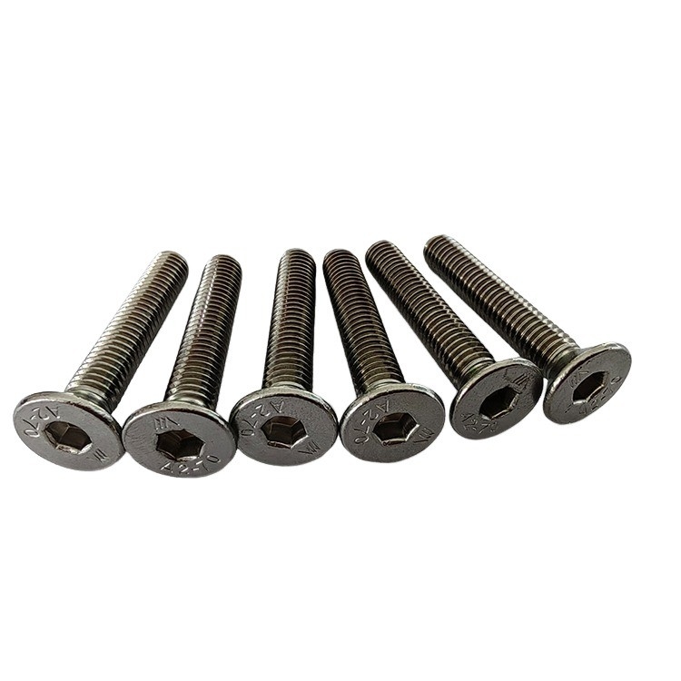 Full Thread Type INCH Measurement Stainless Steel 304 Countersunk Head Flat Head Screws