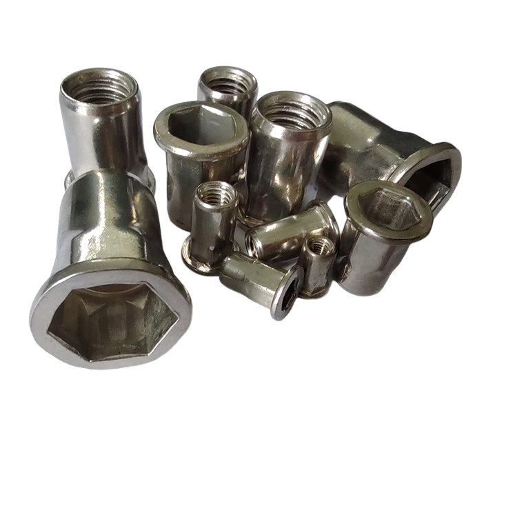Healthcare Economical Flat Head Semi-Hex Blind Rivet Nut for Thin Sheets OEM Yes