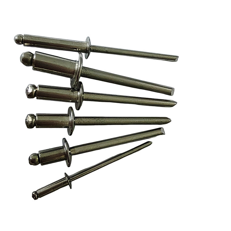 Stainless Steel 4.0mm Open End Blind Rivets Round Head Easy Installation Bright Finish