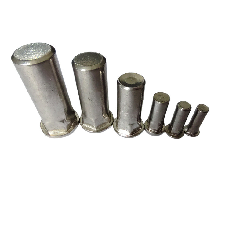Nickel Plated Finish Semi-Hex Blind Rivet Nut for Smooth and Clean Body