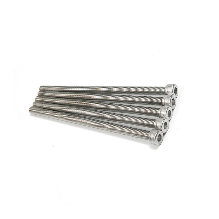 304 Stainless Steel Hex Socket Bolts DIN 912 Plain Finish for Wine Glass Head Bolts