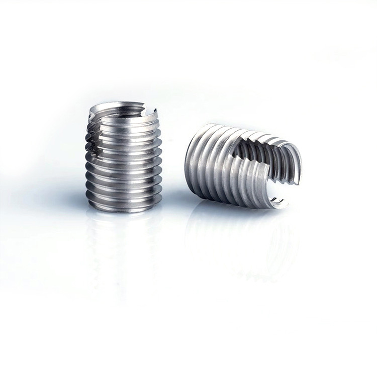 Stainless Steel 304L 316L Type 302 Metric Thin Wall Slotted Self Tapping Threaded Insert