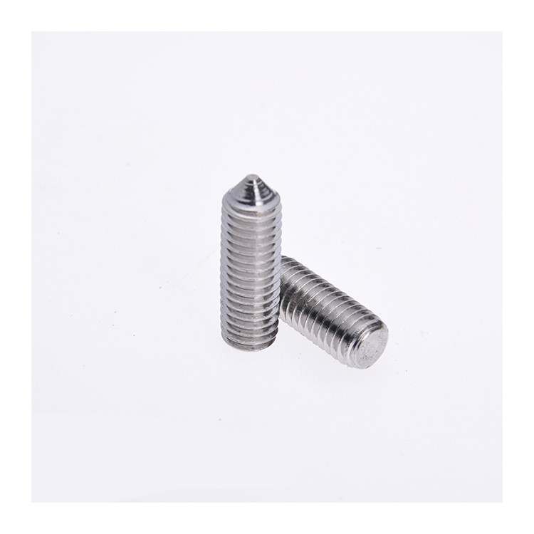 Full Thread Strength A-Level Hexagon Stainless Steel Set Screw with Concave End Design