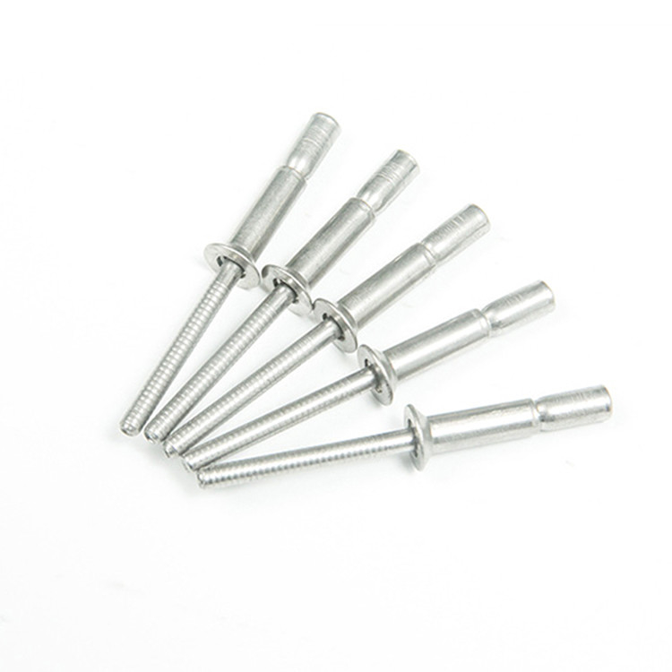 Plain Finish 4.8mm Dia Stainless Steel Cup Mono-Bolt Rivet for Outlock Applications
