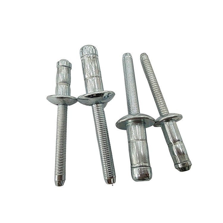Bright Finish Carbon Steel Blind Rivet for Door Window Control Range Inspection Finish